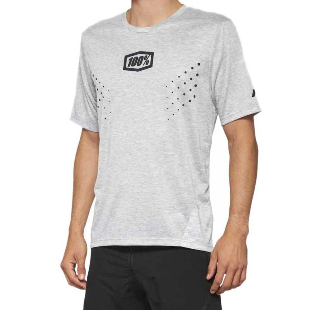 100% Airmatic Mesh Kortskjortet Enduro-sykkeltrøye, Grey, S