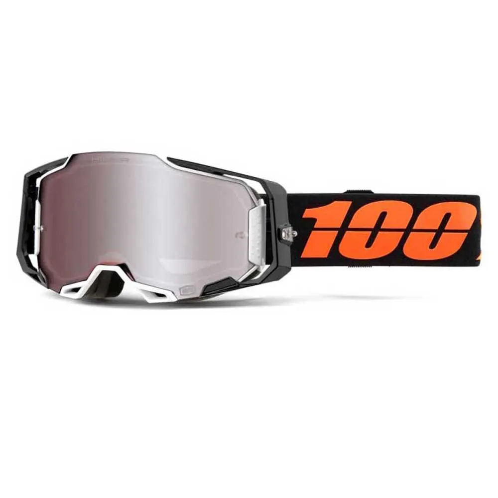100% Armega Blacktail Briller, Black, Hiper Silver Mirror/CAT3 100% Armega Blacktail Briller, Black, Hiper Silver Mirror/CAT3