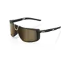 100% Eastcraft Soft Tact Black Soft Gold Mirror Hiper Lens Solbriller unisex, Black / gold, One Size