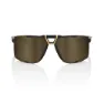 100% Eastcraft Soft Tact Black Soft Gold Mirror Hiper Lens Solbriller unisex, Black / gold, One Size