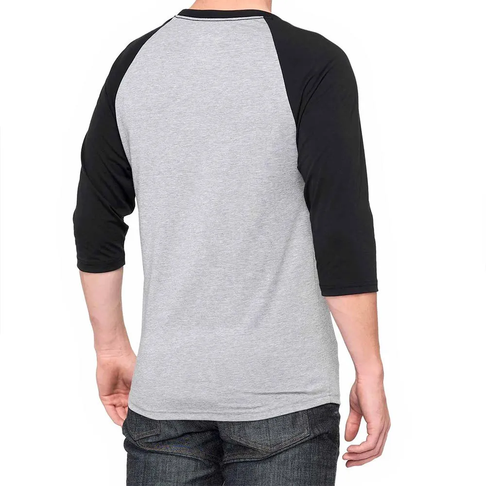 100% Essential 3/4-ermet T-skjorte, Grey / black, S