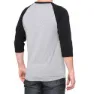 100% Essential 3/4-ermet T-skjorte, Grey / black, S