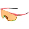 Matte washed out neon pink persimmon lens