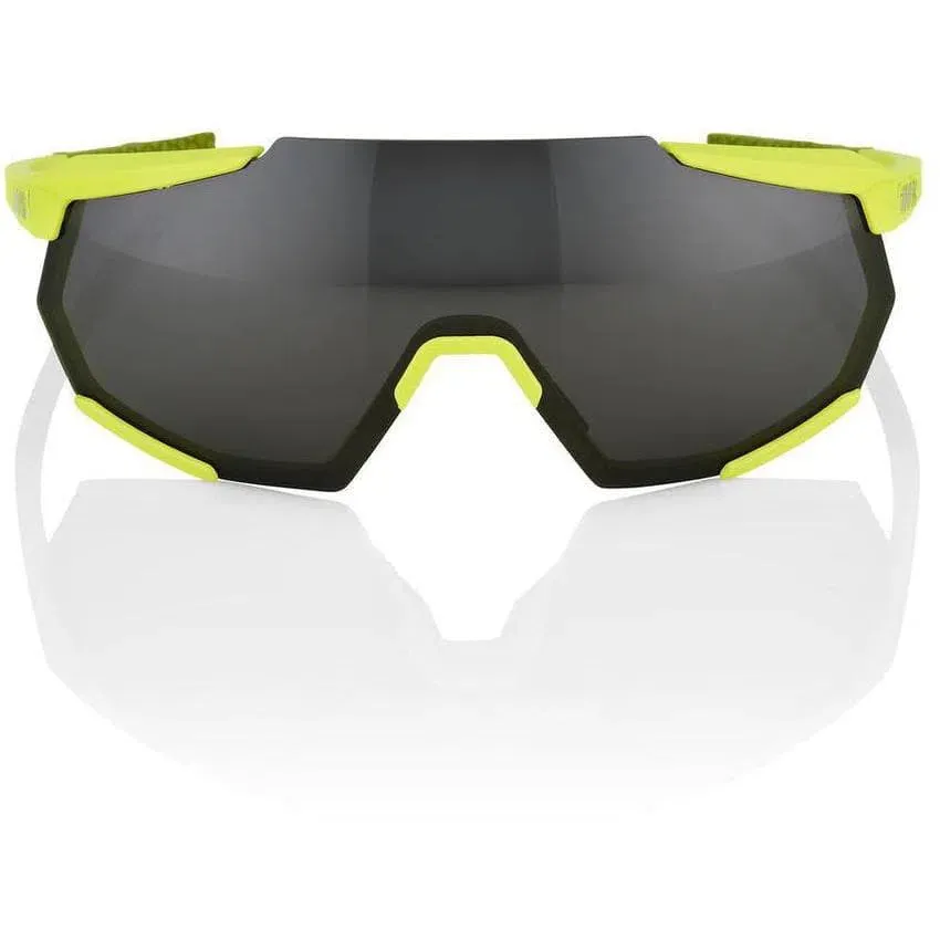 100% Eyewear Racetrap Soft Tact, Banana black mirror lens