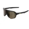 Matte black/soft gold lens