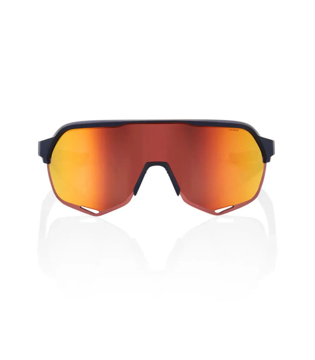 100% Eyewear S2 Soft Tact Flume, Hiper red multilayer mirror lens