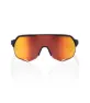 100% Eyewear S2 Soft Tact Flume, Hiper red multilayer mirror lens