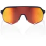 100% Eyewear S2 Soft Tact Flume, Hiper red multilayer mirror lens