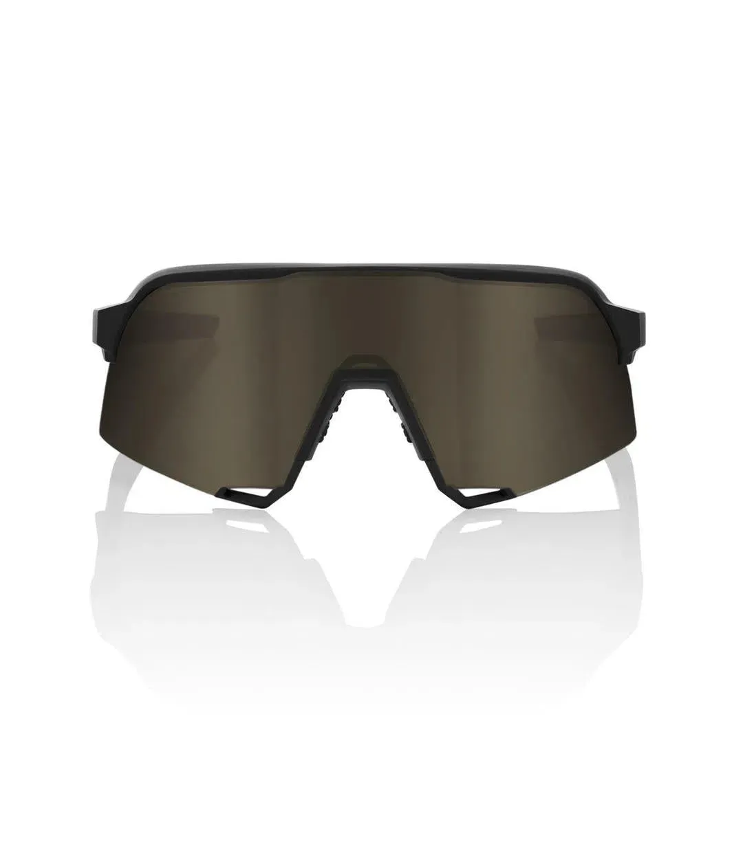 100% Eyewear S3 Soft Tact Black, Soft gold lens