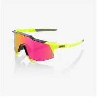 100% Eyewear Speedcraft Polished Black/Fluorescent Yellow