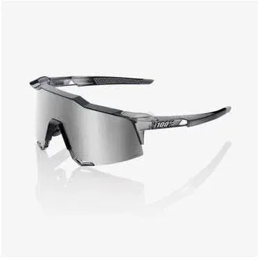 100% Eyewear Speedcraft Polished Translucent, Crystal grey hiper silver mirror lens 100% Eyewear Speedcraft Polished Translucent, Crystal grey hiper silver mirror lens