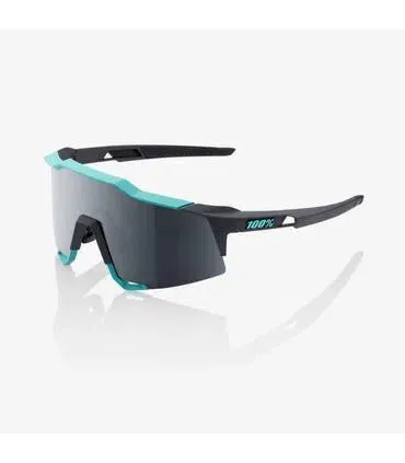 100% Eyewear Speedcraft Soft Tact Celeste Green/Cement Grey, Black mirror len