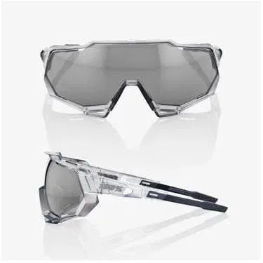 100% Eyewear Speedtrap Matte Translucent Crystal Grey, Hiper silver mirror lens 100% Eyewear Speedtrap Matte Translucent Crystal Grey, Hiper silver mirror lens