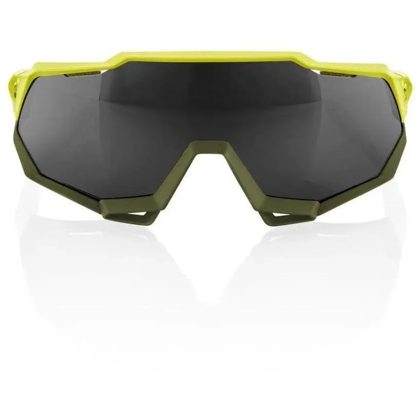 100% Eyewear Speedtrap Soft Tact, Banana black mirror lens