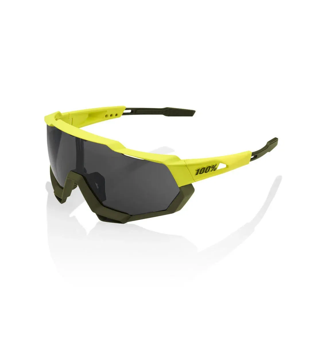 100% Eyewear Speedtrap Soft Tact, Banana black mirror lens