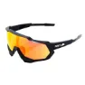 Soft tact black hiper red multilayer mirror lens