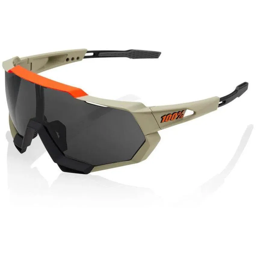 100% Eyewear Speedtrap Soft Tact Quicksand, Smoke lens 100% Eyewear Speedtrap Soft Tact Quicksand, Smoke lens