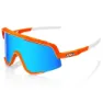 Neon orange / hiper blue multilayer mirror lens