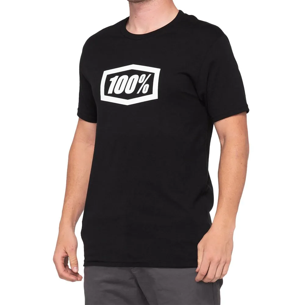 100% Icon Kortarmet T-skjorte, Black, S