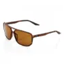 100% Konnor Polariserte Solbriller, Soft tact havana, Bronze Peakpolar/CAT3