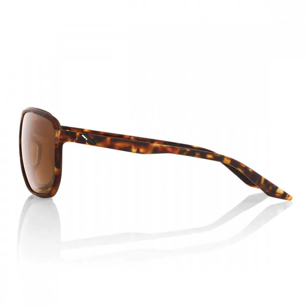 100% Konnor Polariserte Solbriller, Soft tact havana, Bronze Peakpolar/CAT3