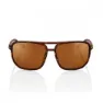 100% Konnor Polariserte Solbriller, Soft tact havana, Bronze Peakpolar/CAT3
