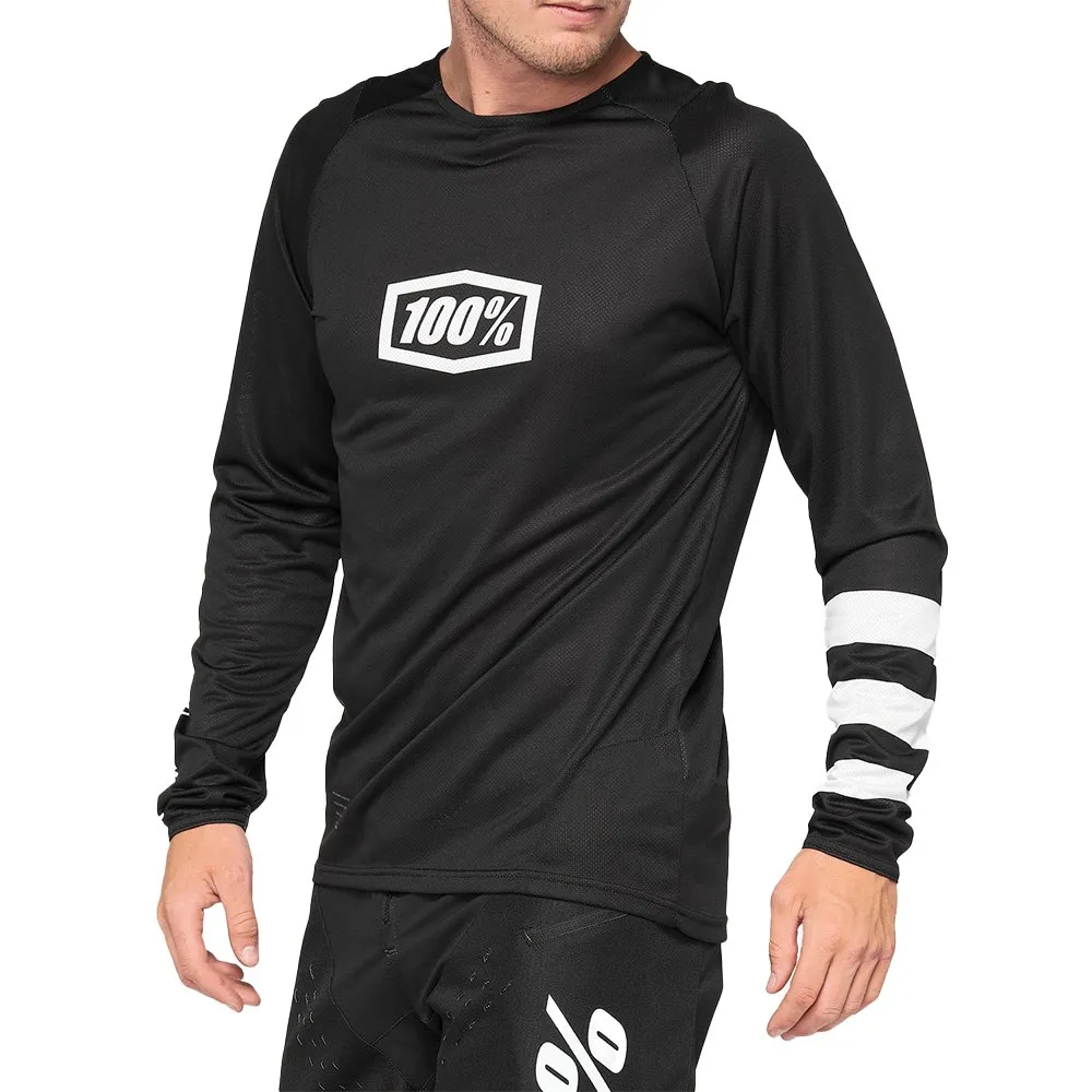 100% R-core Langarmet T-skjorte, Black / white, S 100% R-core Langarmet T-skjorte, Black / white, S
