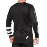 100% R-core Langarmet T-skjorte, Black / white, S