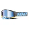 100% Racecraft 2 Trinidad Briller, Grey, Blue Mirror/CAT3