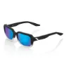 100% Rideley Solbriller, Soft tact fade black, Soft Tact Fade Black Blue Mirror/CAT3