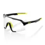 100% S3 Foto Kromatiske Solbriller, Gloss black, Photochromic/CAT0-2
