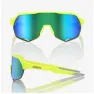 100% Speedcraft Eyewear S2 Matte Flourescent Yellow, Green multilayer mirror lent