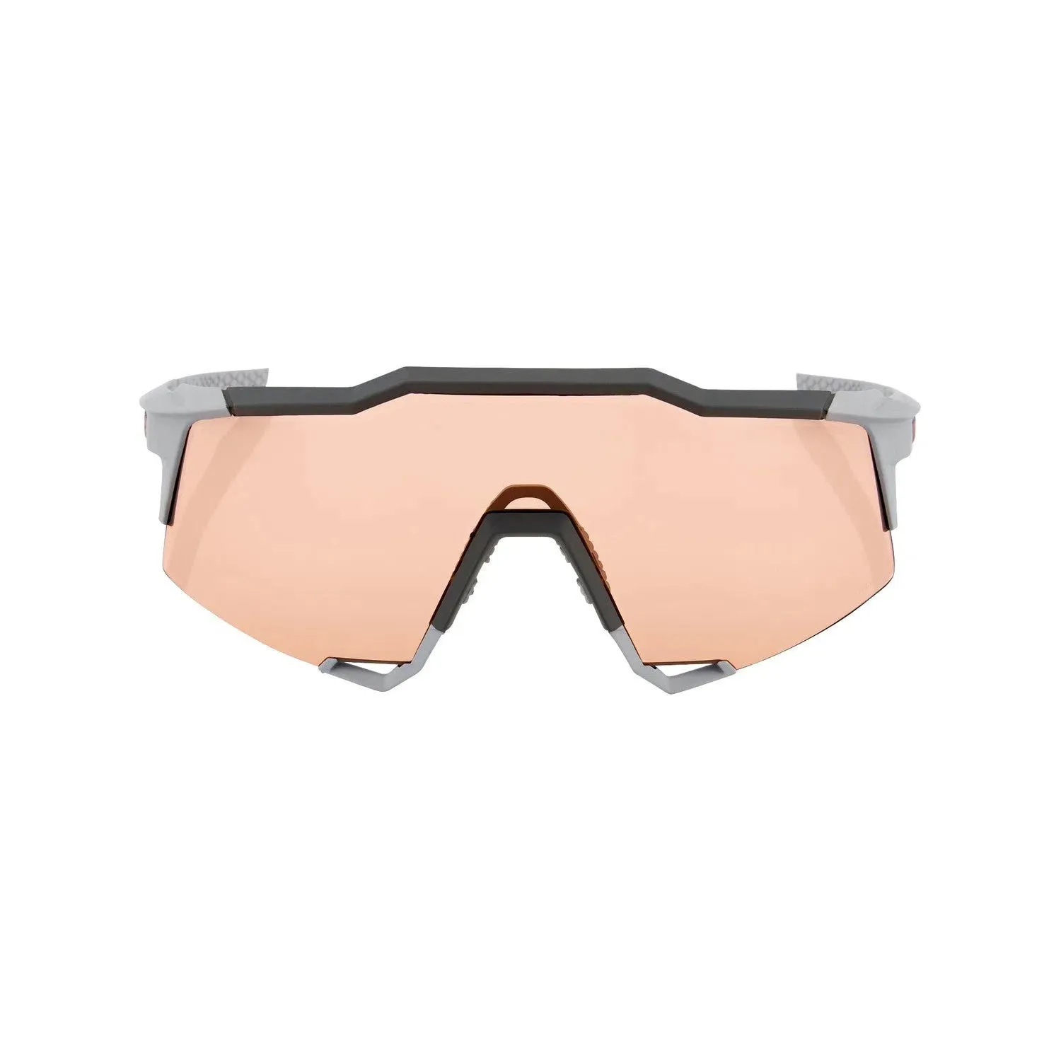 100% Speedcraft Eyewear, Soft tact stone grey hiper coral lens 100% Speedcraft Eyewear, Soft tact stone grey hiper coral lens