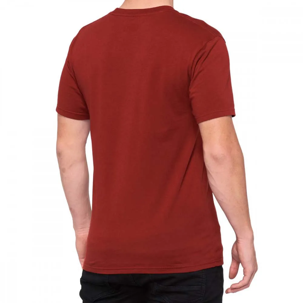 100% Threat Kortarmet T-skjorte, Terracotta, XL