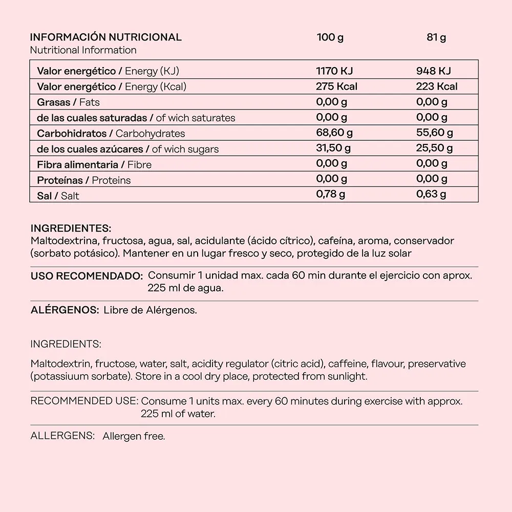 101 Other Level Fructose Gel Level Boks Med Energigeler 81g 24 Enheter, One size