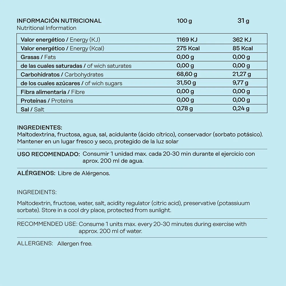101 Other Level Fructose Gel Level Boks Med Energigeler Nøytral Smak 31g 24 Enheter, One size