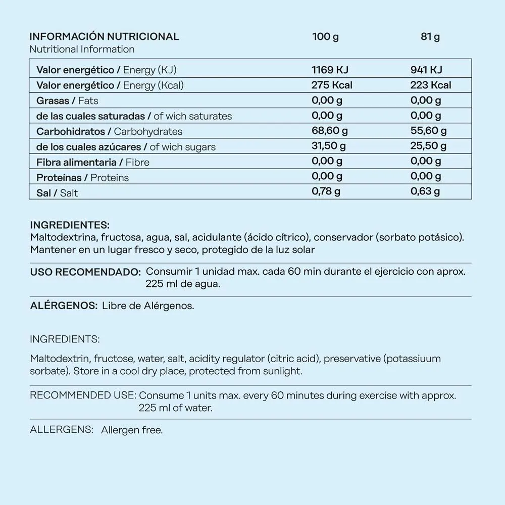 101 Other Level Fructose Gel Level Boks Med Energigeler Nøytral Smak 81g 24 Enheter, One size