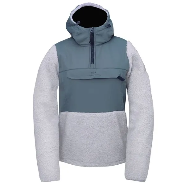 2117 of Sweden Pile Hoodie Kapela Dam, Dark mint