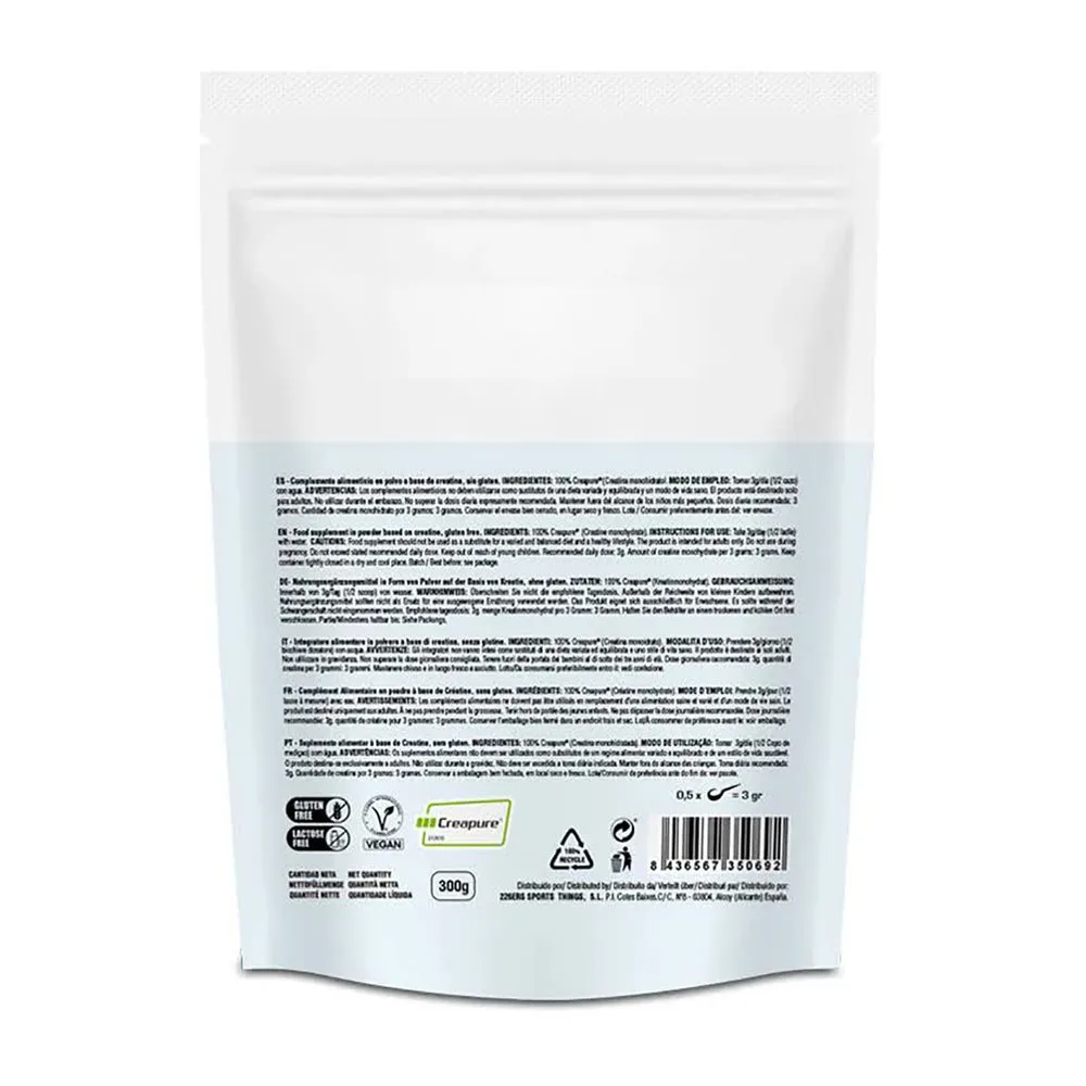 226ERS Creapure Kreatinpulver Nøytral Smak 300g, One size