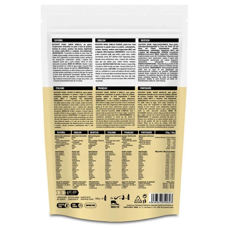 226ERS Gjenoppretting Vaniljekaffe 1kg, Vanilla coffee, One Size