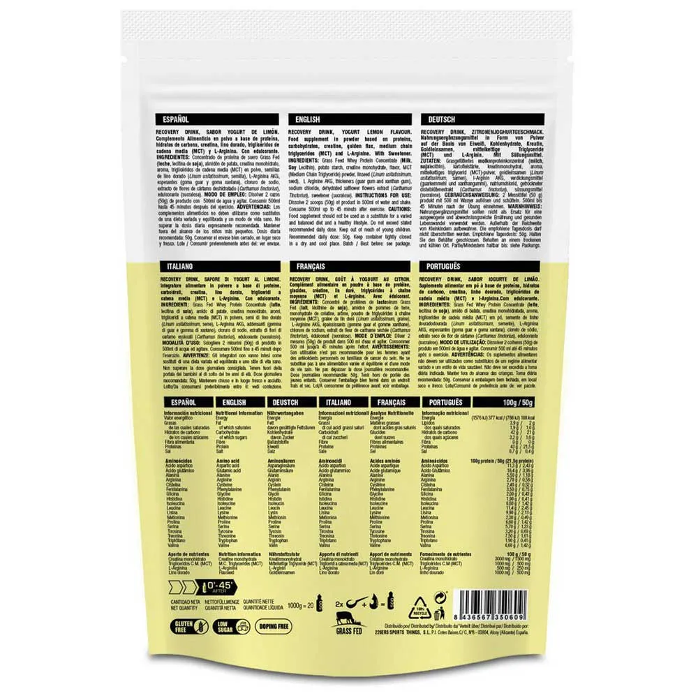 226ERS Gjenoppretting Yoghurt Og Sitron 1kg, One size