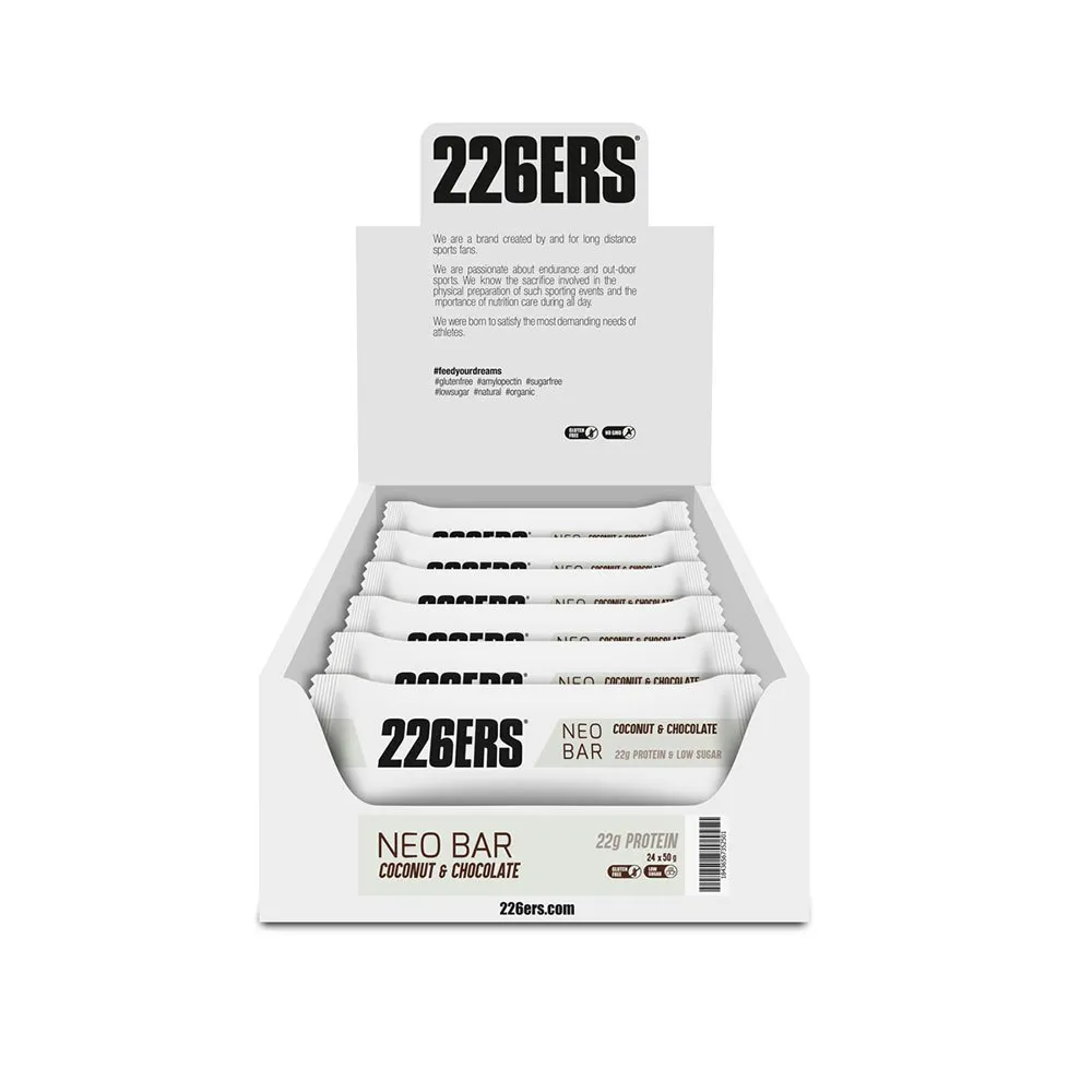 226ERS Neo Proteinbarerboks Kokos Og Sjokolade 22g 24 Enheter, One size 226ERS Neo Proteinbarerboks Kokos Og Sjokolade 22g 24 Enheter, One size