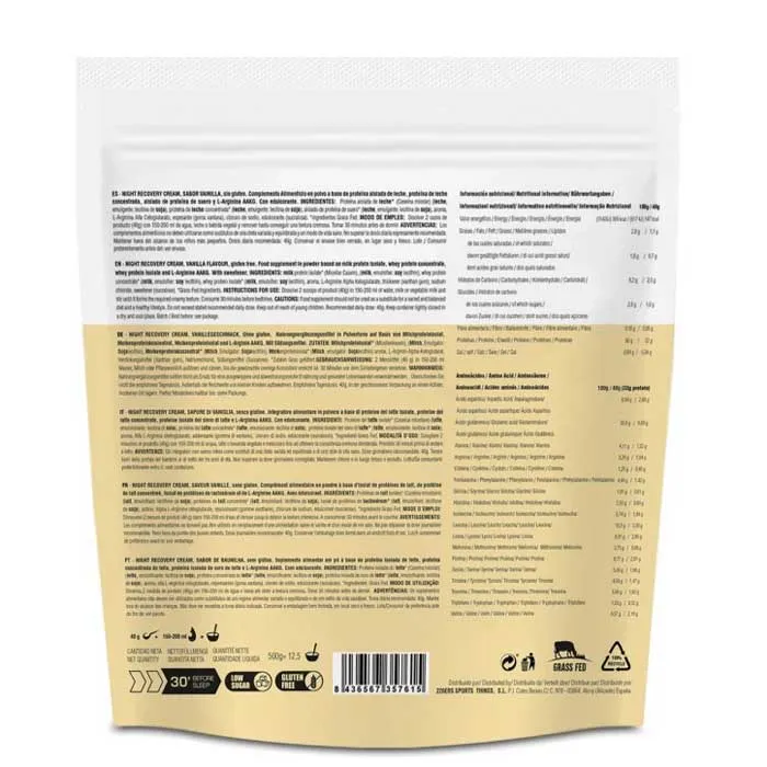 226ERS Night Cream 2.0 Restitusjonsdrikkepulver Vanilje 500g, Multicolour, One Size