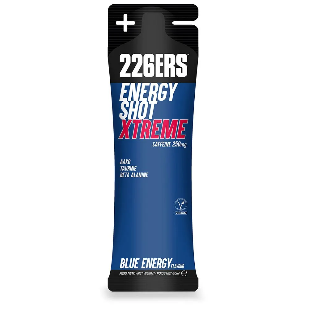 226ERS Shot Xtrem 250mg Caff Energidrikk Enkeltdoseboks Blå Energi 60ml, One size
