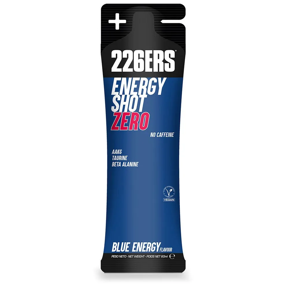 226ERS Shot Zero Caff Energidrikk Enkeltdoseboks Blå Energi 60ml 24 Enheter, One size