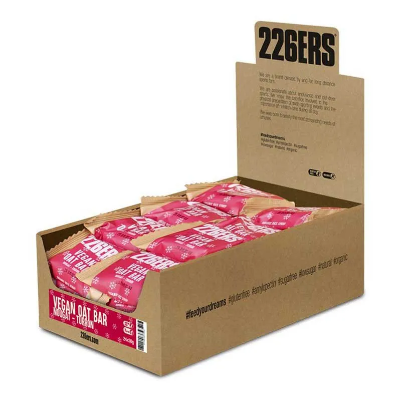 226ERS Vegan Oat Energibar Boks Nougat 50g 24 Enheter, One size