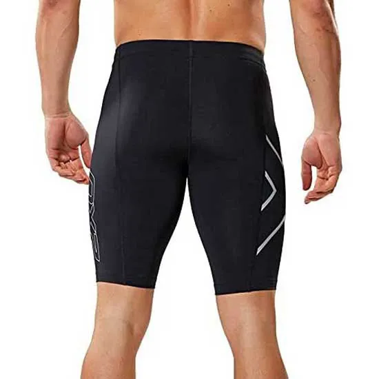 2XU Accelerate Compression Korte Leggings male, Black / tango 2XU Accelerate Compression Korte Leggings male, Black / tango