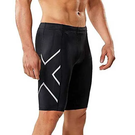 2XU Accelerate Compression Korte Leggings male, Black / tango 2XU Accelerate Compression Korte Leggings male, Black / tango