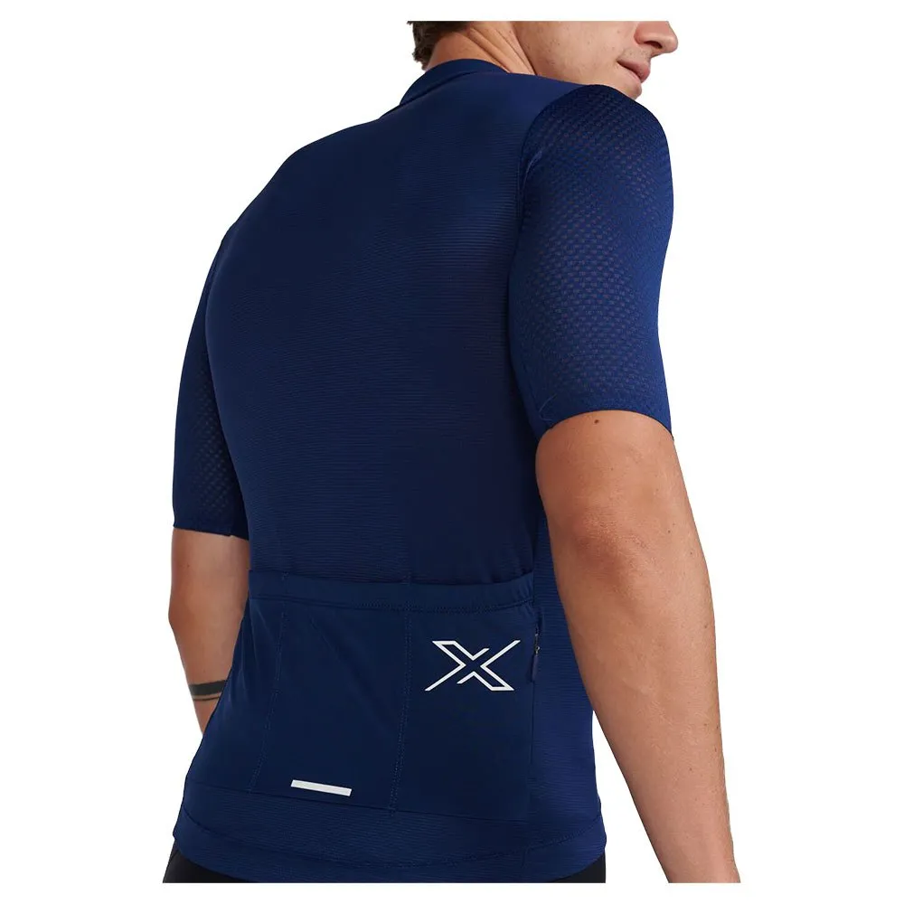 2XU Aero Cycle Kort Ermet Trøye