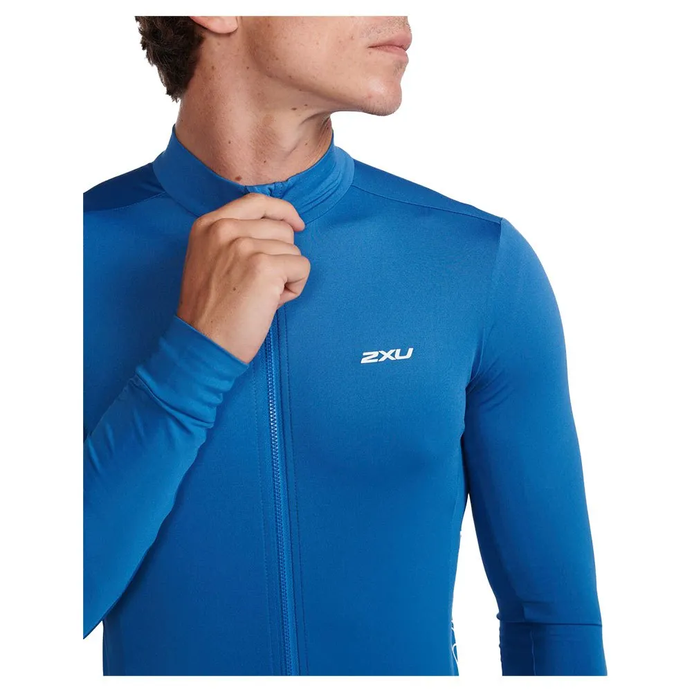 2XU Aero Cycle Langermet Trøye, Starling / white reflective, M